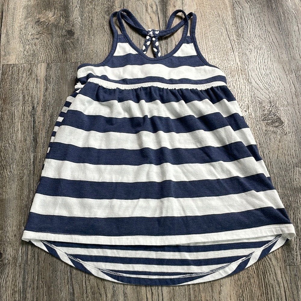 Old Navy Girls Blue & White Striped Tank, size 8